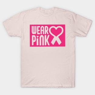 Wear Pink Breast Cancer Awareness Support Breast Cancer Warrior Gifts T-Shirt
